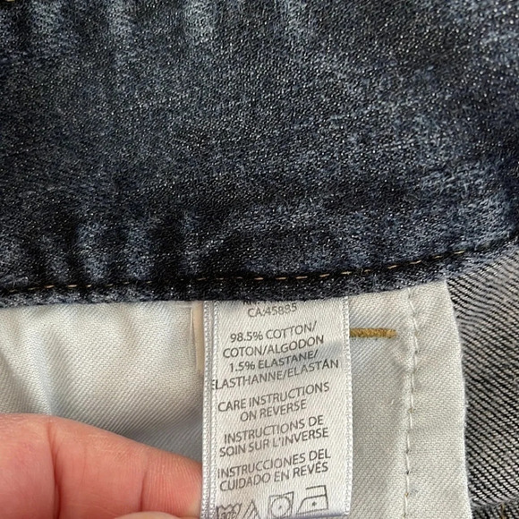 MICHAEL KORS Straight Leg Low Rise Flap Pocket Jeans Blue Dark Wash Denim Size 6 - Picture 9 of 12